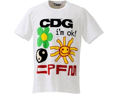 Cactus Plant Flea Market x CDG I’m Okay T-shirt